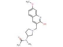 N-{1-[(2-hydroxy-7-methoxy-3-quinolinyl)methyl]-3-pyrrolidinyl}-N-methylacetamide