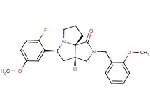 (3aS*,5S*,9aS*)-5-(2-fluoro-5-methoxyphenyl)-2-(2-methoxybenzyl)hexahydro-7H-pyrrolo[3,4-g]pyrrolizin-1(2H)-one