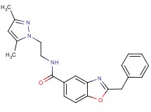 2-benzyl-N-[2-(3,5-dimethyl-1H-pyrazol-1-yl)ethyl]-1,3-benzoxazole-5-carboxamide