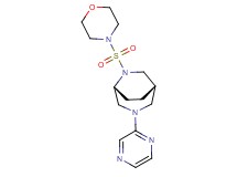 (1S*,5R*)-6-(4-morpholinylsulfonyl)-3-(2-pyrazinyl)-3,6-diazabicyclo[3.2.2]nonane