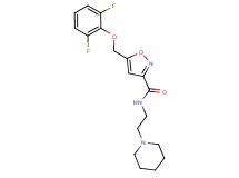 5-[(2,6-difluorophenoxy)methyl]-N-[2-(1-piperidinyl)ethyl]-3-isoxazolecarboxamide