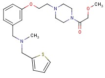 (3-{2-[4-(methoxyacetyl)-1-piperazinyl]ethoxy}benzyl)methyl(2-thienylmethyl)amine