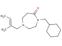 4-(cyclohexylmethyl)-1-[(2E)-2-methyl-2-buten-1-yl]-1,4-diazepan-5-one