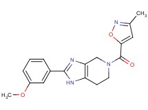 2-(3-methoxyphenyl)-5-[(3-methylisoxazol-5-yl)carbonyl]-4,5,6,7-tetrahydro-1H-imidazo[4,5-c]pyridine