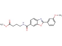methyl 4-({[2-(3-methoxyphenyl)-1,3-benzoxazol-6-yl]carbonyl}amino)butanoate