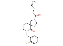 7-(2-fluorobenzyl)-2-(4-pentenoyl)-2,7-diazaspiro[4.5]decan-6-one