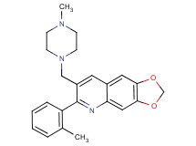 6-(2-methylphenyl)-7-[(4-methyl-1-piperazinyl)methyl][1,3]dioxolo[4,5-g]quinoline