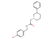 N-(4-hydroxybenzyl)-2-(3-phenyl-1-piperidinyl)acetamide