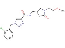 1-(2-chlorobenzyl)-N-{[1-(2-methoxyethyl)-5-oxo-3-pyrrolidinyl]methyl}-1H-1,2,3-triazole-4-carboxamide