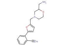 2-(5-{[2-(aminomethyl)morpholin-4-yl]methyl}-2-furyl)benzonitrile