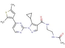 N-[2-(acetylamino)ethyl]-5-cyclopropyl-1-[4-(2,5-dimethyl-3-thienyl)-2-pyrimidinyl]-1H-pyrazole-4-carboxamide