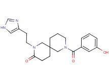 8-(3-hydroxybenzoyl)-2-[2-(1H-imidazol-4-yl)ethyl]-2,8-diazaspiro[5.5]undecan-3-one
