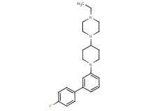 1-ethyl-4-[1-(4'-fluoro-3-biphenylyl)-4-piperidinyl]piperazine