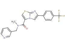 N-methyl-N-(3-pyridinylmethyl)-6-[4-(trifluoromethyl)phenyl]imidazo[2,1-b][1,3]thiazole-3-carboxamide