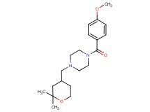 1-[(2,2-dimethyltetrahydro-2H-pyran-4-yl)methyl]-4-(4-methoxybenzoyl)piperazine