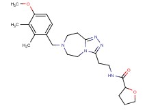 N-{2-[7-(4-methoxy-2,3-dimethylbenzyl)-6,7,8,9-tetrahydro-5H-[1,2,4]triazolo[4,3-d][1,4]diazepin-3-yl]ethyl}tetrahydro-2-furancarboxamide