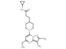 N-cyclopropyl-3-[1-(5-ethyl-2,3-dimethylpyrazolo[1,5-a]pyrimidin-7-yl)-4-piperidinyl]propanamide