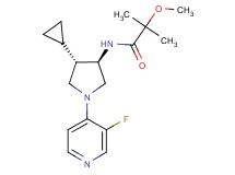 N-[rel-(3R,4S)-4-cyclopropyl-1-(3-fluoro-4-pyridinyl)-3-pyrrolidinyl]-2-methoxy-2-methylpropanamide hydrochloride
