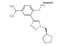 4-(5-isopropyl-2-methoxyphenyl)-1-[(2S)-tetrahydrofuran-2-ylmethyl]-1H-1,2,3-triazole