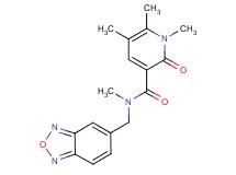 N-(2,1,3-benzoxadiazol-5-ylmethyl)-N,1,5,6-tetramethyl-2-oxo-1,2-dihydropyridine-3-carboxamide