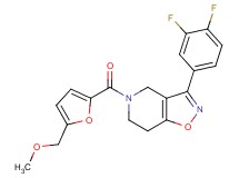 3-(3,4-difluorophenyl)-5-[5-(methoxymethyl)-2-furoyl]-4,5,6,7-tetrahydroisoxazolo[4,5-c]pyridine