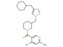 5-[(3-{[4-(cyclohexylmethyl)-1H-1,2,3-triazol-1-yl]methyl}-1-piperidinyl)carbonyl]-2-methyl-4-pyridinol