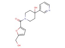 1-[5-(hydroxymethyl)-2-furoyl]-4-pyridin-3-ylpiperidin-4-ol