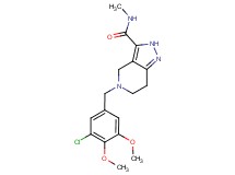 5-(3-chloro-4,5-dimethoxybenzyl)-N-methyl-4,5,6,7-tetrahydro-2H-pyrazolo[4,3-c]pyridine-3-carboxamide