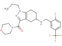 N-[2-fluoro-5-(trifluoromethyl)benzyl]-3-(4-morpholinylcarbonyl)-1-propyl-4,5,6,7-tetrahydro-1H-indazol-5-amine