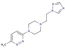 3-methyl-6-{4-[2-(1H-1,2,4-triazol-1-yl)ethyl]-1-piperazinyl}pyridazine