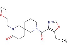 8-[(5-ethyl-1,3-oxazol-4-yl)carbonyl]-2-(2-methoxyethyl)-2,8-diazaspiro[5.5]undecan-3-one