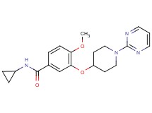 N-cyclopropyl-4-methoxy-3-[(1-pyrimidin-2-ylpiperidin-4-yl)oxy]benzamide