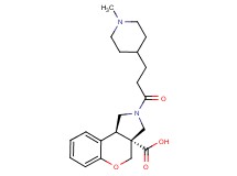 (3aR*,9bR*)-2-[3-(1-methylpiperidin-4-yl)propanoyl]-1,2,3,9b-tetrahydrochromeno[3,4-c]pyrrole-3a(4H)-carboxylic acid