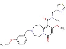 3-(3-ethoxybenzyl)-9-methoxy-N-methyl-7-oxo-N-(1,3-thiazol-4-ylmethyl)-1,2,3,4,5,7-hexahydropyrido[1,2-d][1,4]diazepine-10-carboxamide