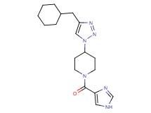 4-[4-(cyclohexylmethyl)-1H-1,2,3-triazol-1-yl]-1-(1H-imidazol-4-ylcarbonyl)piperidine trifluoroacetate