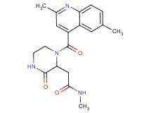 2-{1-[(2,6-dimethyl-4-quinolinyl)carbonyl]-3-oxo-2-piperazinyl}-N-methylacetamide