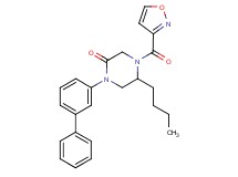 1-(3-biphenylyl)-5-butyl-4-(3-isoxazolylcarbonyl)-2-piperazinone