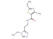 2-ethyl-N-[2-(4-ethyl-4H-1,2,4-triazol-3-yl)ethyl]-4-methyl-1,3-thiazole-5-carboxamide