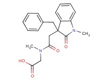 [[(3-benzyl-1-methyl-2-oxo-2,3-dihydro-1H-indol-3-yl)acetyl](methyl)amino]acetic acid