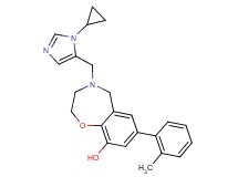 4-[(1-cyclopropyl-1H-imidazol-5-yl)methyl]-7-(2-methylphenyl)-2,3,4,5-tetrahydro-1,4-benzoxazepin-9-ol