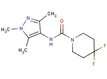 4,4-difluoro-N-(1,3,5-trimethyl-1H-pyrazol-4-yl)piperidine-1-carboxamide
