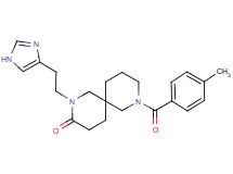 2-[2-(1H-imidazol-4-yl)ethyl]-8-(4-methylbenzoyl)-2,8-diazaspiro[5.5]undecan-3-one