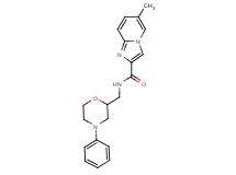 6-methyl-N-[(4-phenyl-2-morpholinyl)methyl]imidazo[1,2-a]pyridine-2-carboxamide