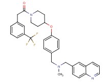 N-methyl-1-(6-quinolinyl)-N-{4-[(1-{[3-(trifluoromethyl)phenyl]acetyl}-4-piperidinyl)oxy]benzyl}methanamine