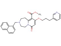 methyl 3-(1-naphthylmethyl)-7-oxo-9-[3-(3-pyridinyl)propoxy]-1,2,3,4,5,7-hexahydropyrido[1,2-d][1,4]diazepine-10-carboxylate