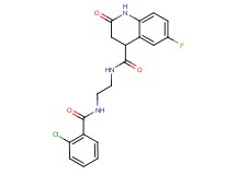N-{2-[(2-chlorobenzoyl)amino]ethyl}-6-fluoro-2-oxo-1,2,3,4-tetrahydro-4-quinolinecarboxamide