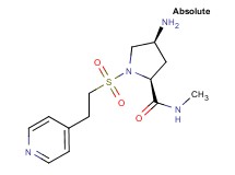 (4S)-4-amino-N-methyl-1-[(2-pyridin-4-ylethyl)sulfonyl]-L-prolinamide
