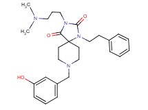 3-[3-(dimethylamino)propyl]-8-(3-hydroxybenzyl)-1-(2-phenylethyl)-1,3,8-triazaspiro[4.5]decane-2,4-dione