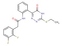 2-(2,3-difluorophenyl)-N-{2-[3-(ethylthio)-5-oxo-4,5-dihydro-1,2,4-triazin-6-yl]phenyl}acetamide