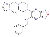 N-benzyl-6-{4-[(1-methyl-1H-imidazol-2-yl)methyl]-1-piperazinyl}[1,2,5]oxadiazolo[3,4-b]pyrazin-5-amine